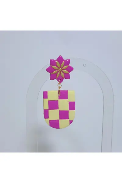 Cuadros Fucsia y Amarillo